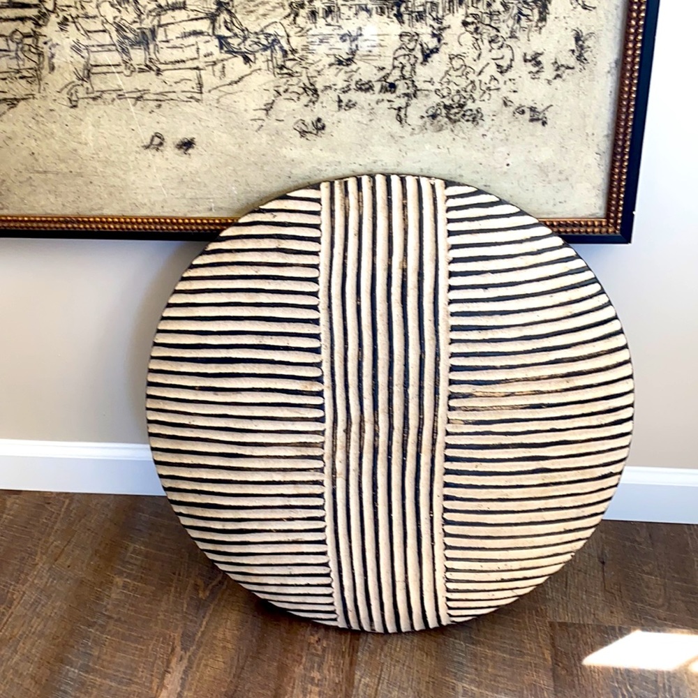 23”W Vintage ZULU Hand Carved Display Art Piece